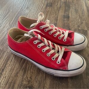 Converse Red and White Sneakers